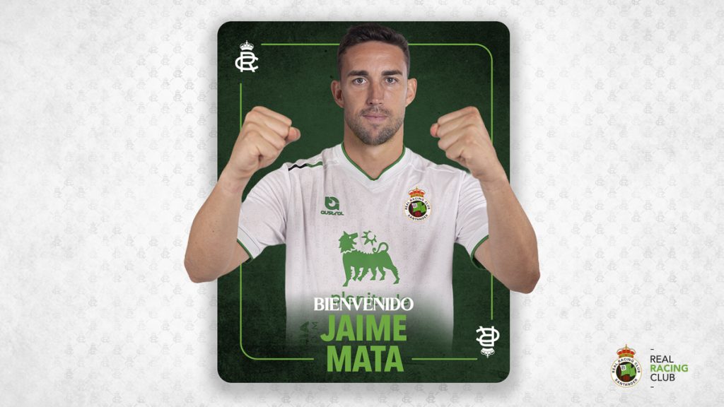 El delantero Jaime Mata se incorpora a la plantilla del Racing 2025/26