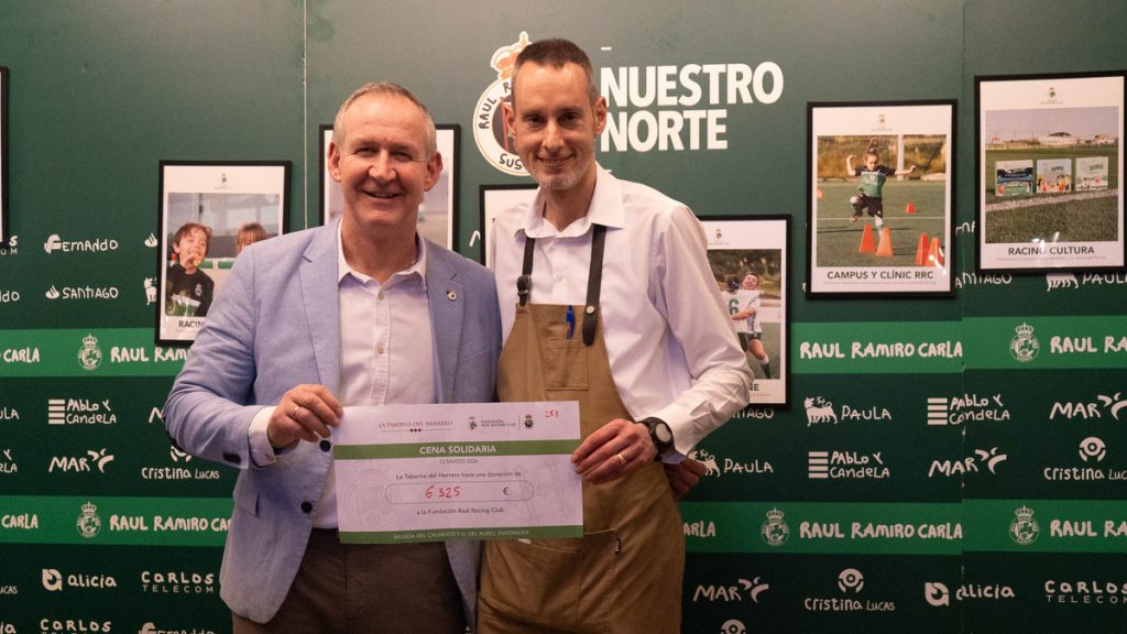 La cena solidaria de la Fundación Real Racing Club reúne a más de 250 personas en La Taberna del Herrero